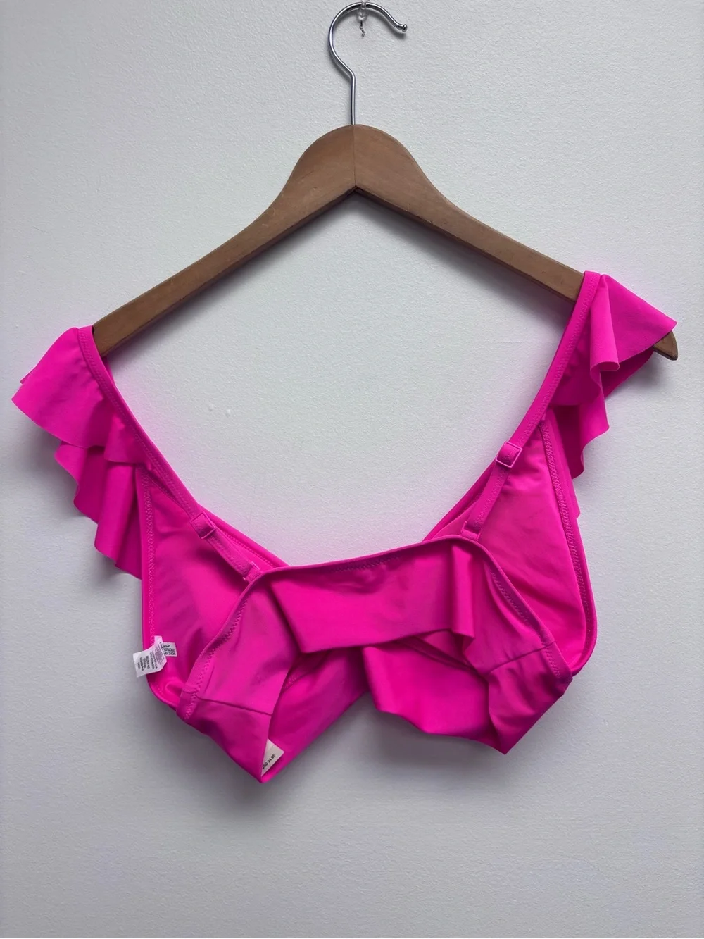 NWT Aerie Ruffle Longline Bikini Top